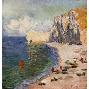    The Beach and the Falaise dAmont, by Monet Claude