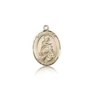   Gift 14K Solid Yellow Gold St. Daniel Medal 3/4 X 1/2 Inch Jewelry