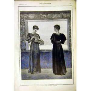  Ideal Lecture Picture Sartorio Ladies Old Print 1892