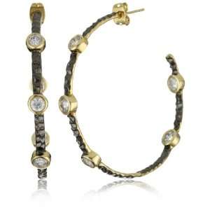  Belargo Jewelry SOHO Starry Night Stations Hoop Earrings 