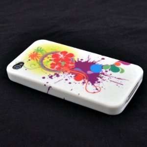   Flower Soft Flex Gel Case / Skin / Cover for AT&T Apple iPhone 4 / 4G