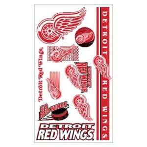  Detroit Red Wings Temporary Body Tattoos 3 Pack Sports 