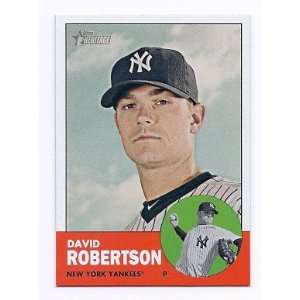  2012 Topps Heritage #42 David Robertson New York Yankees 