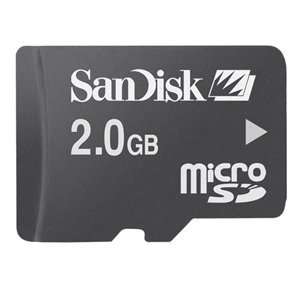  SanDisk 2GB microSD Card   2 GB