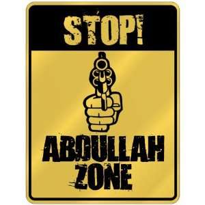  New  Stop  Abdullah Zone  Parking Sign Name