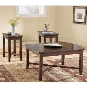  Abram Brown Set of Three Occasional Table Set Furniture 
