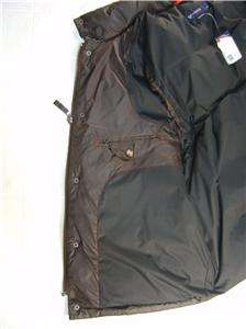 Daniel Cremieux Down Mens Vest XL POLO Zip Quilted Pocket Button Brown 