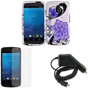 iFase Brand Samsung Nexus Prime i515 Combo Violet Lily Protective Case 