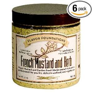 FIRE & FLAVOR Flavor Foundation, French Mustard & Herb, 5 Ounce Jar 