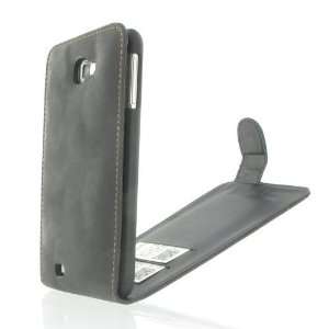 Black PU Leather Flip Case / Cover / Skin / Shell For Samsung Galaxy 
