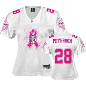 Adrian Peterson Minnesota Vikings Womens Breast Cancer 