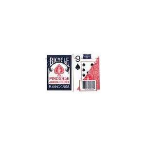  2 Decks Bicycle Red Blue Pinochle Playing Cards JI Toys & Games