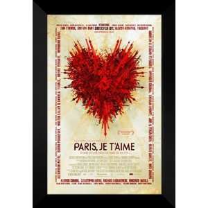  Paris Je Taime 27x40 FRAMED Movie Poster   Style D