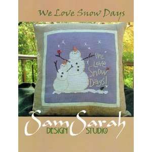  We Love Snow Days   Cross Stitch Pattern Arts, Crafts 