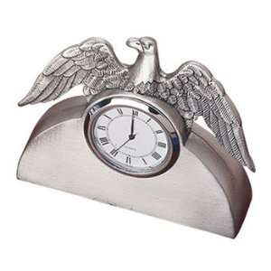  Salisbury Pewter Clock   Eagle