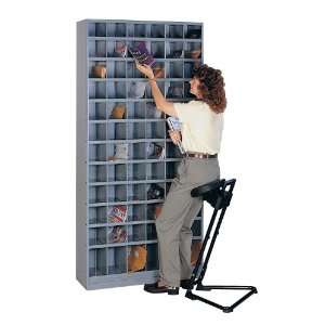 Lyon DD3815 Storage and Display Bin Shelf Unit with 72 Open 