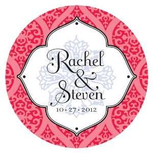  Large Personalized Moroccan Wedding Favor Sticker W1035 16 