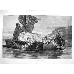  1874 Dead Body Boat Elaine Flowers Fine Art Rosenthal 