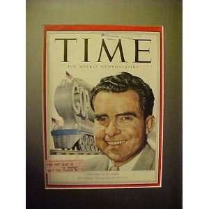 Richard Nixon August 25, 1952 Time Magazine Professionally Matted 