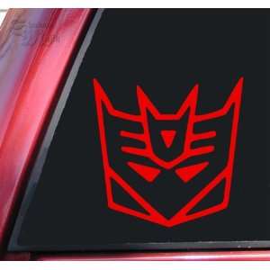   Transformers Decepticon Style #2 Vinyl Decal Sticker   Red Automotive