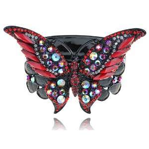   Crystal Rhinestone Butterfly Insect Bug Bracelet Bangle Cuff Jewelry