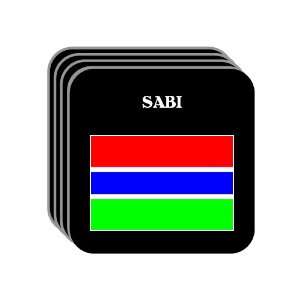  Gambia   SABI Set of 4 Mini Mousepad Coasters 