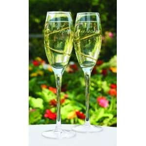  Swirl Personalized Flutes 