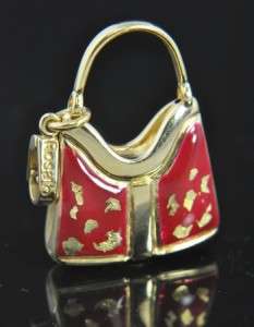   italian handbag charm by Rosato crafted from solid 14k yellow gold