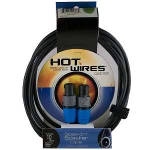 Hot Wires Speakon to Speakon Speaker Cables   10 Feet 
