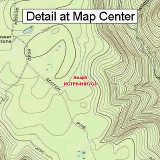  USGS Topographic Quadrangle Map   Asaph, Pennsylvania 