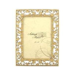  Ashleigh Manor 4 by 6 Inch Tresses Frame, Gold