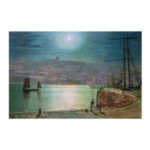  Whitby Harbour By Moonlight by John atkinson Grimshaw 