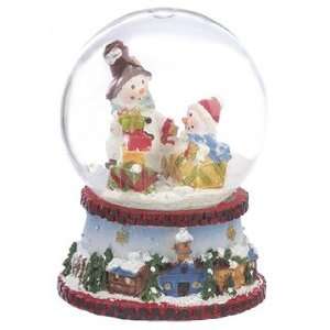  Personalized Mini Snowman Snow Globe   Red Christmas 