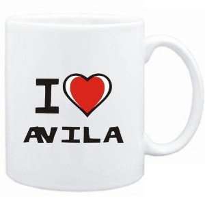  Mug White I love Avila  Last Names