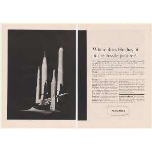  1961 Polaris Falcon Sidewinder Mauler Missile Hughes Print 