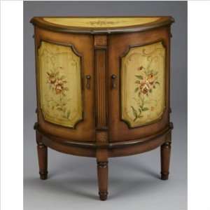   As Antiques Brown Demilune Cabinet   48965