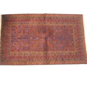  rug hand knotted in Afghanistan, Afghan Belutsch 8ft9 