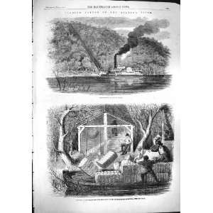   1861 COTTON ALABAMA RIVER SHOOTING BALES MAGNOLIA BOAT