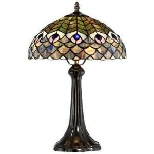 Fish Scale Tiffany Style Accent Lamp