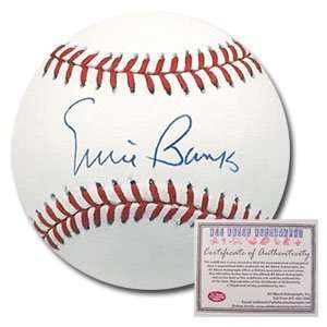 Ernie Banks Chicago Cubs Hand Signed Rawlings MLB Baseball 
