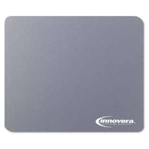 INNOVERA Natural Rubber Mouse Pad Gray Provides Large Surface Area For 