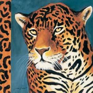 Exotic Jaguar, by Tara Gamel, 37 in. x 37 in., giclee watercolor 