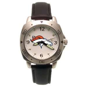 Denver Broncos Ladies Pro Leather Watch 