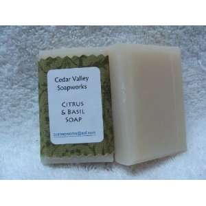  Citrus & Basil soap, 3 bars