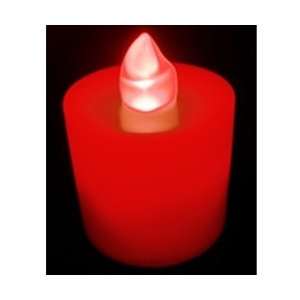  LED Votive Candle with Flicker, RED