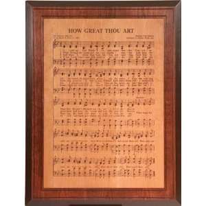  How Great Thou Art, Musical Inspiration   Carved