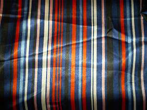 Yards of Polyester & Acetate Striped Fabric in Red, Pink,Black,Blue 