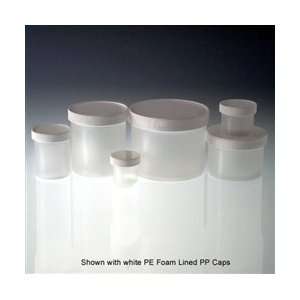 oz (240mL) Polypropylene Jar, 89 400 PE Foam Lined Caps, cs/36 