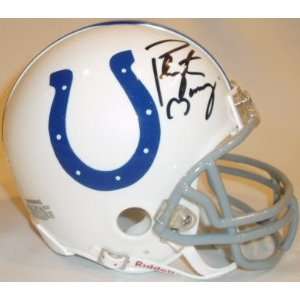  Signed Peyton Manning Mini Helmet