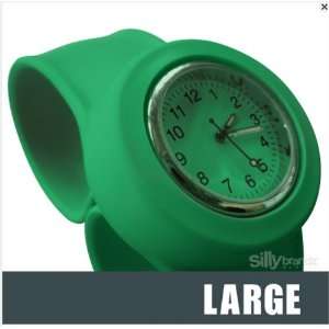  Slap Watch   Round   Analog   Green   Large Size Toys 